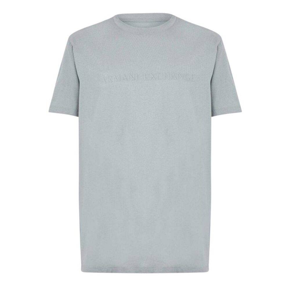 Armani Exchange Mens Embossed T-Shirt / Gray